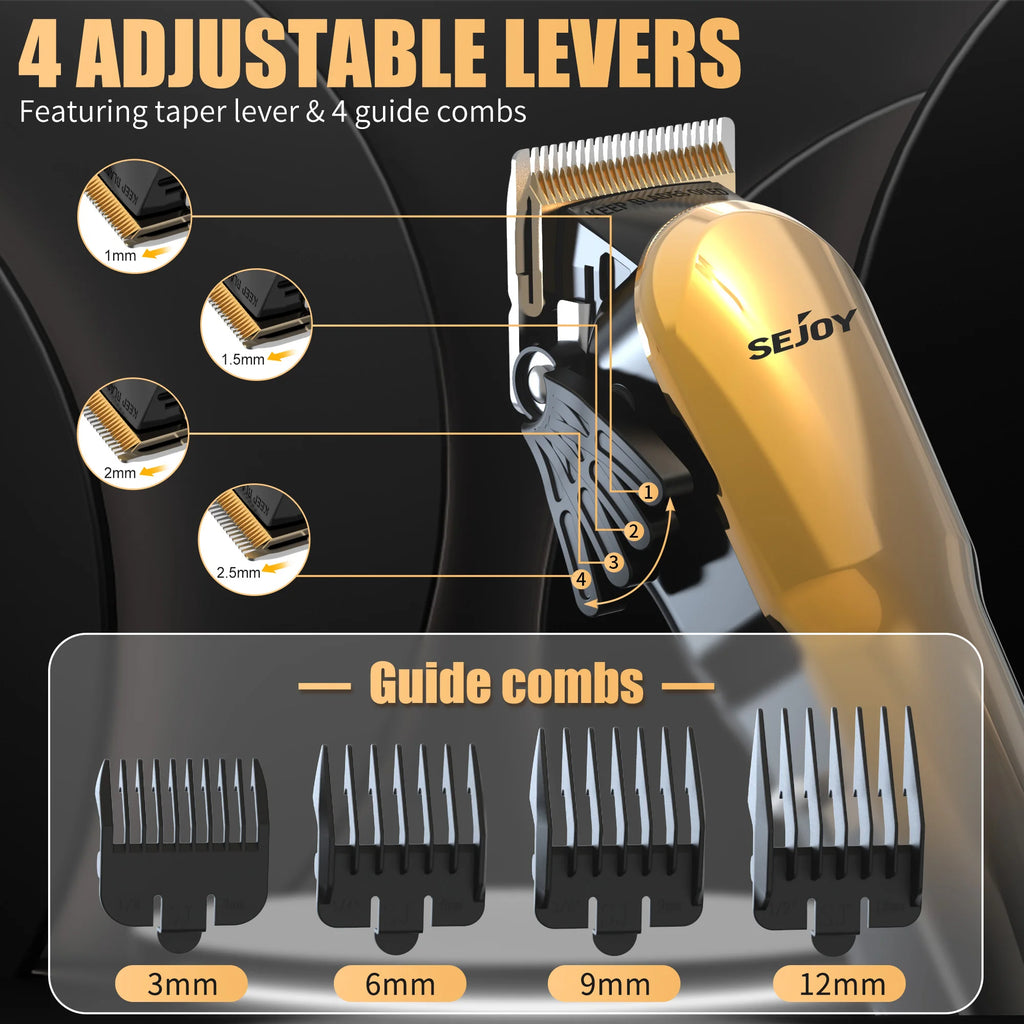 SEJOY Electric Shaver for Men,Hair Trimmer,Nose Hair Scissors,Facial Cleanser, Facial Massager Rechargeable Shaving Machine